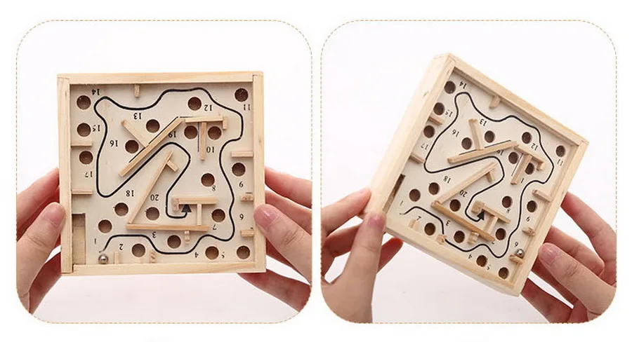 Sale DHL 500pcs Children Logic Balance Education Wooden Math Block Toy Creative Intellectual Maze Beads Board Kids Educational Toys 2