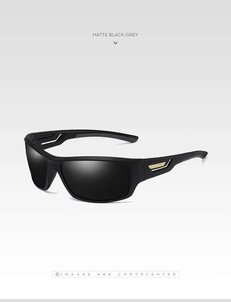 Солнцезащитные очки для мужчин, поляризационные, для спорта на открытом воздухе, для вождения, для велоспорта, очки для дневного и ночного видения, с антибликовым покрытием, квадратная оправа