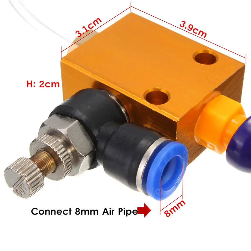 Mist Coolant Mist Lubrication Spray System for 8mm Air Pipe CNC Lathe Mill Drill