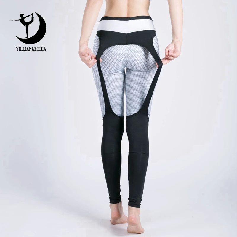 

2019 women outdoor sports leggings for fitness, 4 way stretch high waist legging, spring new arrivals running pants with bandage