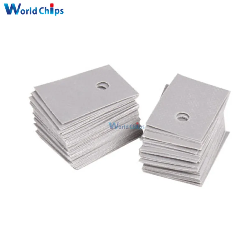 100PCS TO-220 White Transistor Plastic Washer Insulation Washer Transistor + TO-220 Pads Silicone for Packaging Triode silicone pad transistor insulating film insulating film
