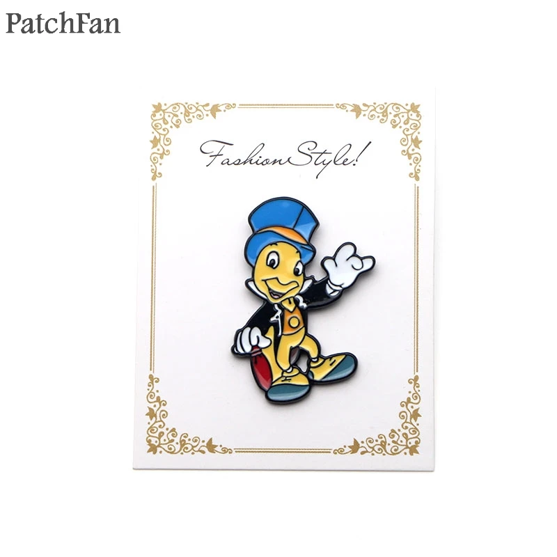 Patchfan Jiminy الكريكيت الزنك دبابيس الفقرة ظهره فخر الملابس المعادن ميدالية حقيبة قميص شارة شارات دبابيس للرجال النساء A1118 Patchfan Jiminy الكريكيت الزنك دبابيس الفقرة ظهره فخر الملابس المعادن ميدالية حقيبة قميص شارة شارات دبابيس للرجال النساء A1118