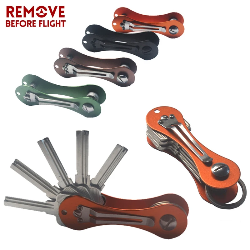 

Smart Key EDC Pocket Organizer 2018 Wholesale keychains Key Holder Folding Outdoor Keys Bar Travel Tool Key Clip for Motorcycle