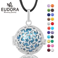 Angel Caller Floating Locket Baby Bola Star Pendant Necklace Harmony Chiming Ball Pendants Fashion Jewelry Wax Leather K95N20 1