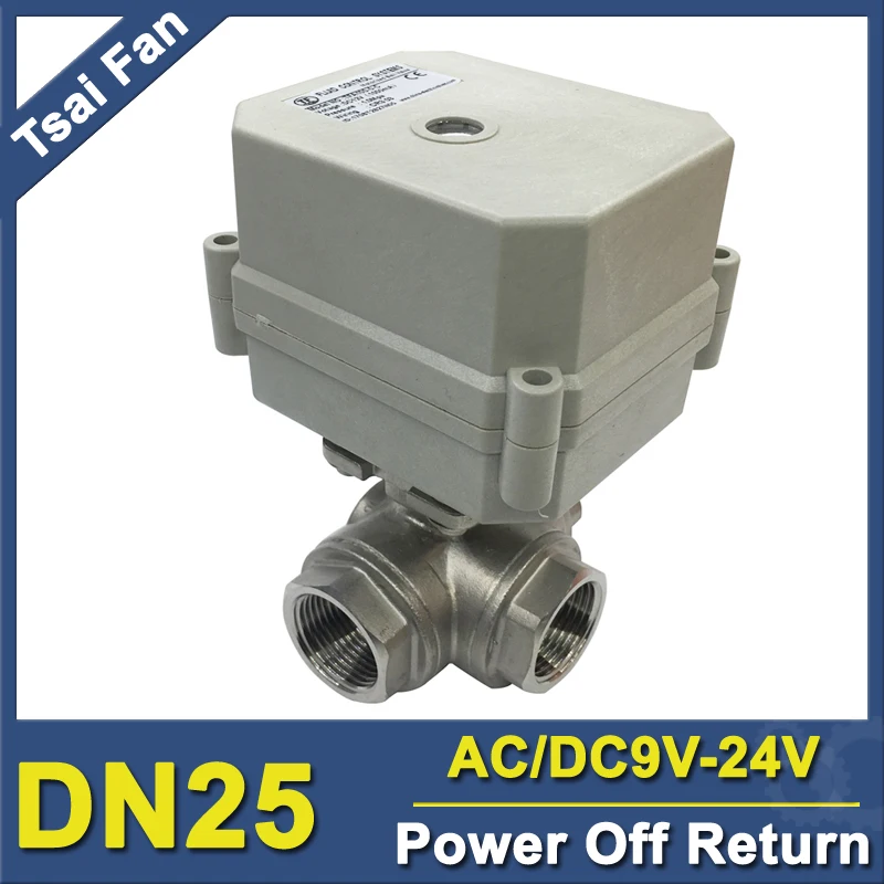 Возвратный привод 10 нм с 3 сторонним портом T/L 1 &quotAC/DC9 24V NPT/BSP DN25SS304 тип возврата