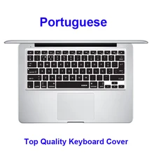 XSKN португальский корпус клавиатуры для Macbook Air 13 Pro retina 15, ультра тонкий Силикон Прочный протектор клавиатуры США ЕС черный