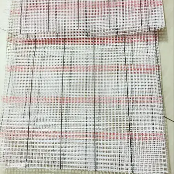 

oneroom with red grid FREE Shipping Top Quality Latch Hook Rug Canvas Fabric for DIY embroidery Carpet Rug Making , any size