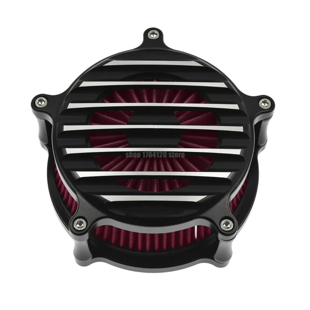 Воздушный фильтр Вентури, воздушный фильтр двигателя, серый/синий/красный, алюминиевая заготовка для Harley Sportster XL 883 1200 48 2004