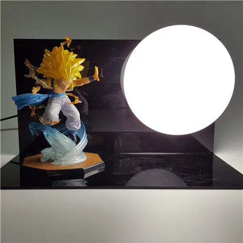 Dragon Ball Son Goku Vegeta Gohan Luminaria светодиодный ночник настольная лампа Dragon Ball декоративное освещение для комнаты Праздничные рождественские подарки - Испускаемый цвет: Красный