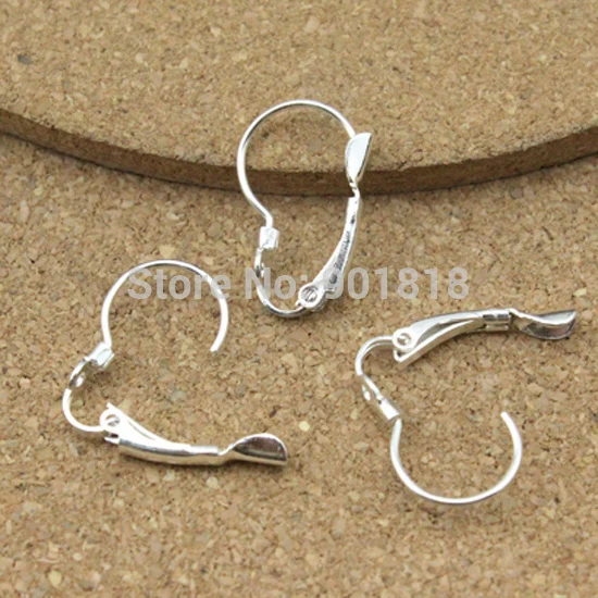 25 Pair Lot 12 20mm Jewelry Findings Silver French Leverback Ear 25 Pair Lot 12 20mm Jewelry Findings Silver French Leverback Ear Wire Earring Hook Back Stopper F1726 In Components From