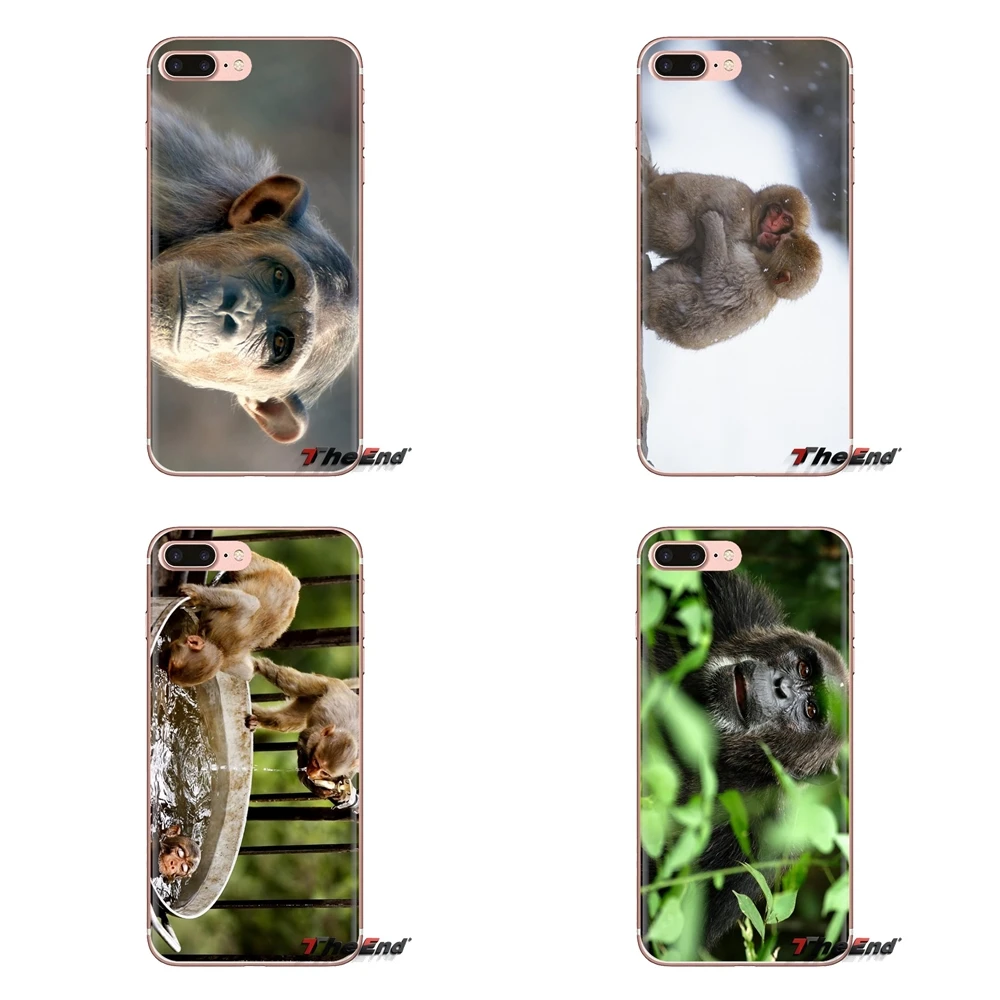 Soft Transparent Cases Covers Monkeys For iPod Touch Apple iPhone 4 4S 5 5S SE 5C 6 6S 7 8 X XR XS Plus MAX |