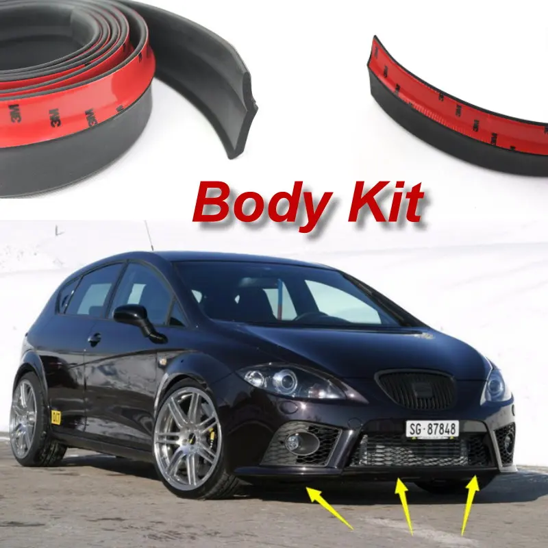 SEAT León-Cupra Ibiza-Cupra Exeo Altea MK2 Flexible Rubber Front Bumper Chin Lip