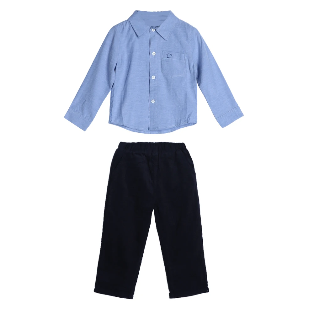 0 to 24 Months Baby Toddler Kids Boys Long Sleeve Shirt Pants Trousers