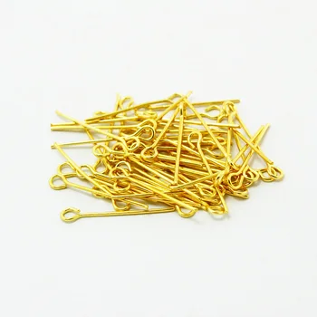 

Approx 5200pcs/lot Eye Pin Gold 20MM Jewelry Findings ,Yiwu DH-FZA001-19