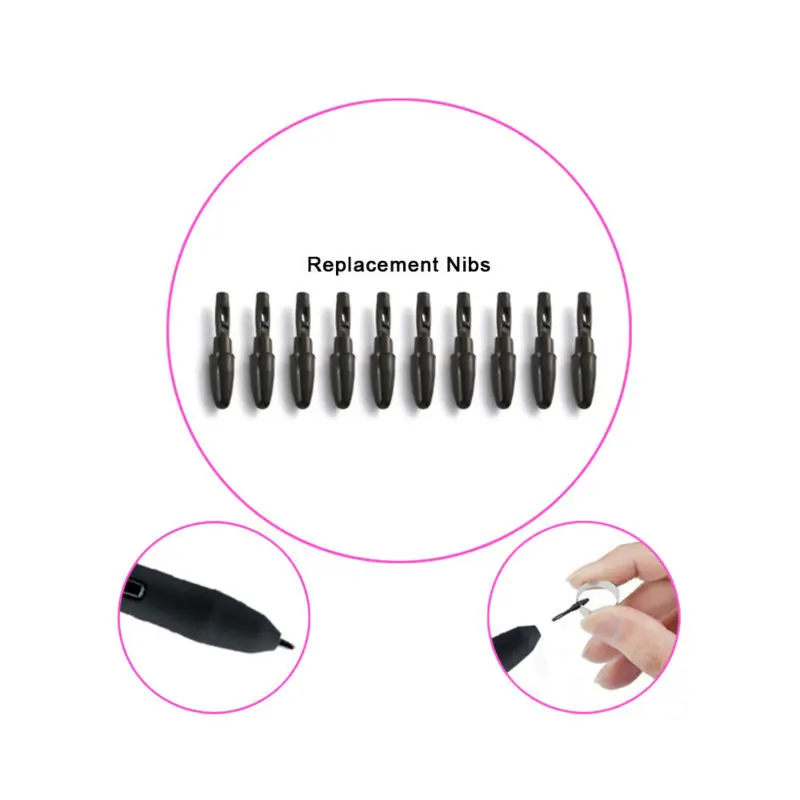 XP-Pen Standard Passive Pen Battery-free Stylus Replacement Nibs 50 Pieces for P01 / P05 Pen 2