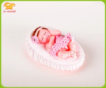 

Creative styling wedding cake decoration cute ballet doll baby birthday candle mold