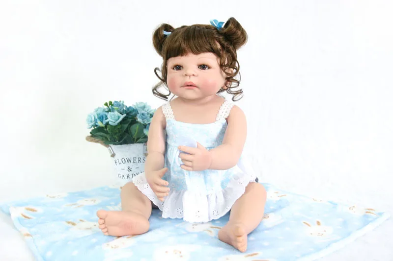 55 см, новинка, силиконовая кукла Reborn Baby Doll, игрушки для девочек, Bonecas, 22 дюйма, новорожденная принцесса, Bebe, живой ребенок, подарок на день рождения, Ванна