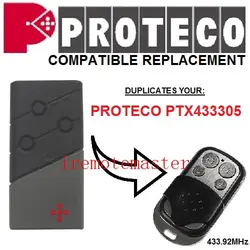 Proteco ptx433305 Совместимость Замена дистанционного управления 433 мГц