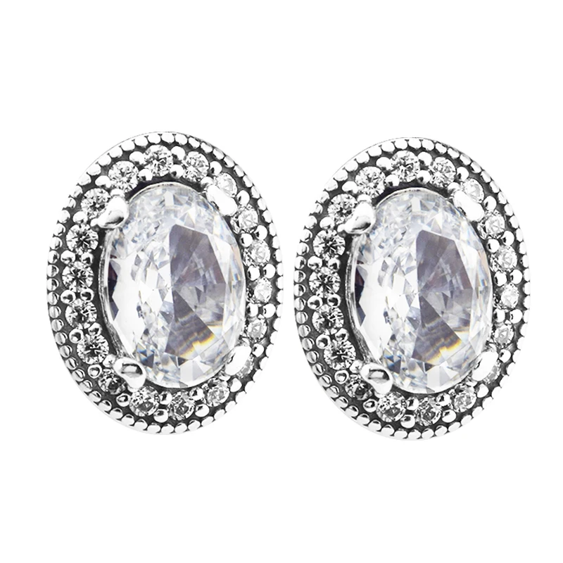 

Earrings for women Vintage Elegance Silver STUD Earring BrincoS 925 Sterling Silver Jewelry DIY Orecchini Oorbellen Pendientes