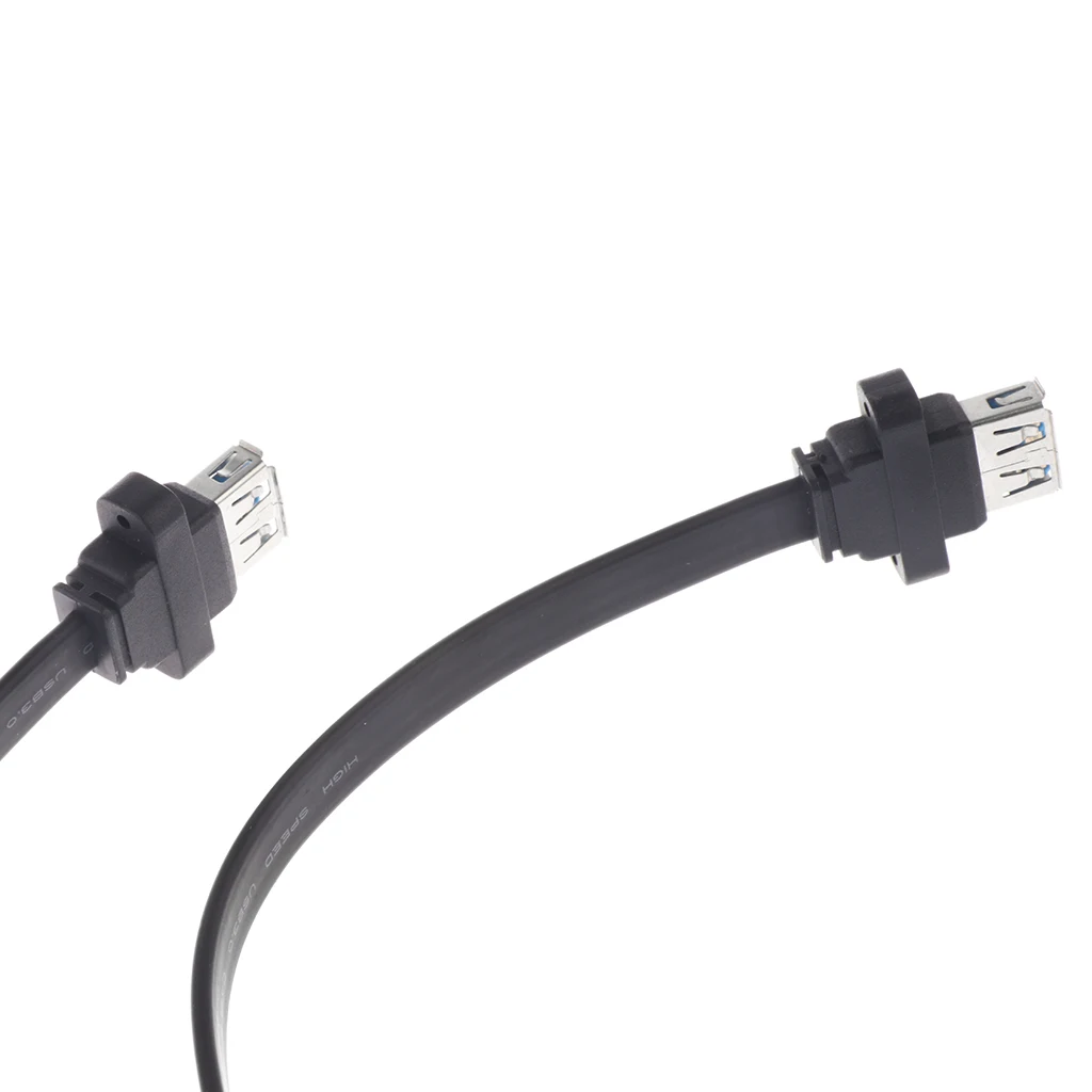 USB 3.0 20-Pin Motherboard to 2 Type-A Female Connectors Adapter Y-Cable