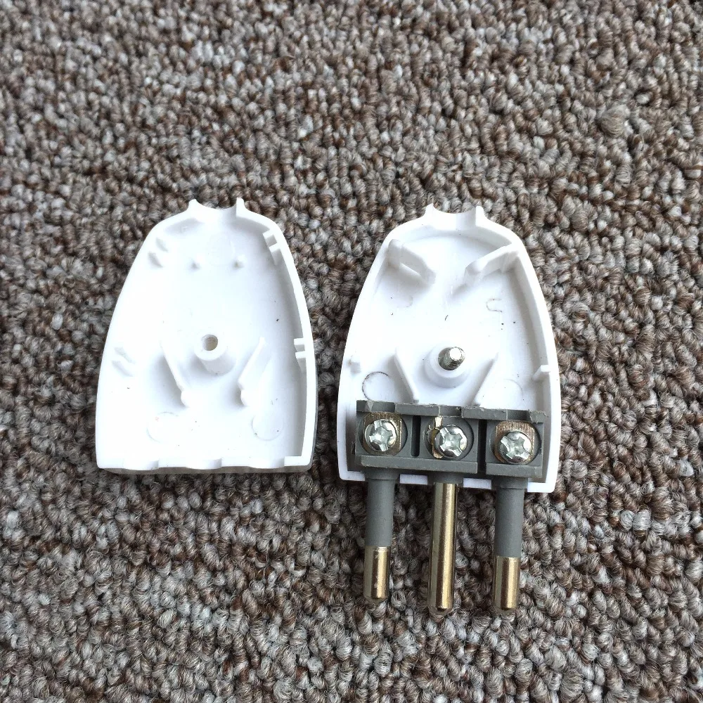 2PCS SS021 European Italian standard Power Plugs 3 Pin cylindrical