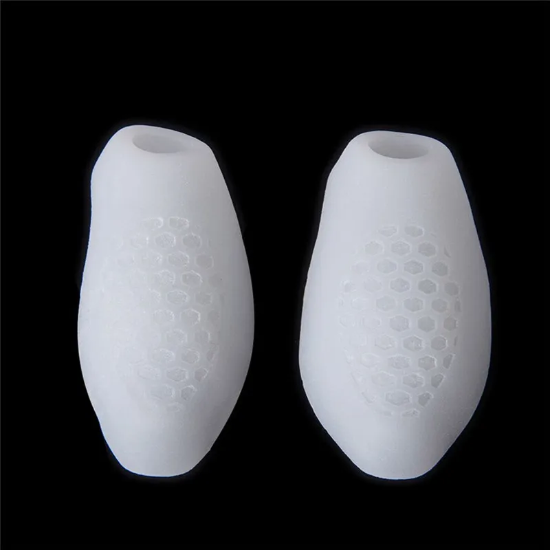 2 Pcs Small Toe Thumb Silicone Gel Toe Bunion Protector Breathable Hallux Valgus Toe Corrector Foot Care Finger Toe Separator