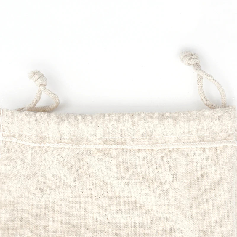 50 шт Большая бязь сумка 7 8 &quotx 11 8&quot Хлопок Муслин Drawstring Подарочные Сумки Для чай