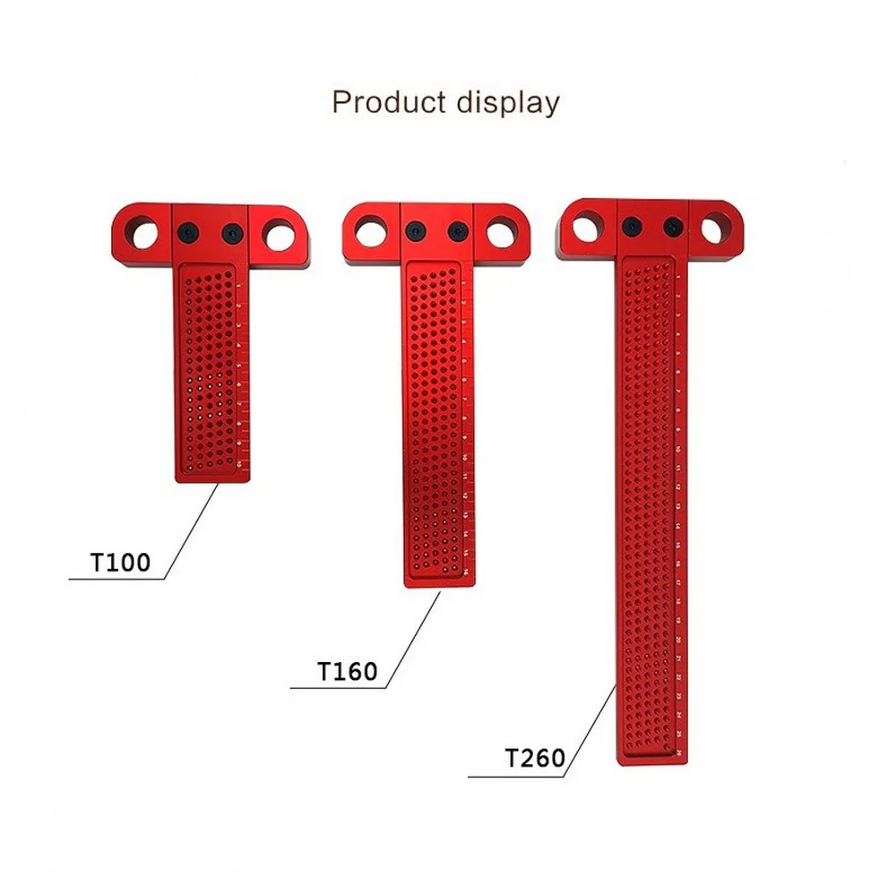 

T-type Woodworking Scribe Gauge Crossed Ruler Mark Line Precision Measuring Tools Aluminum Alloy Scriber for Carpenters
