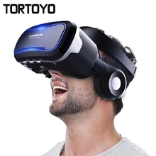 Original VR Shinecon 4.0 Virtual Reality Headset 3D Glasses Google VR With HIFI Headset Headphone for 3.5-6.0″ Smart Phones