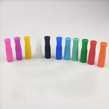 

11 Colors Silicone Tips For Stainless Steel Straws Tooth Collision Prevention Straws Cover Silicone Straw Tips