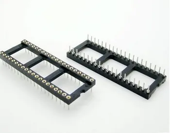 

5pcs/lot DIP-40 Round Hole 40 Pins 2.54MM DIP DIP40 Sockets Adaptor Solder Type 40 PIN Connector DIP40 In Stock