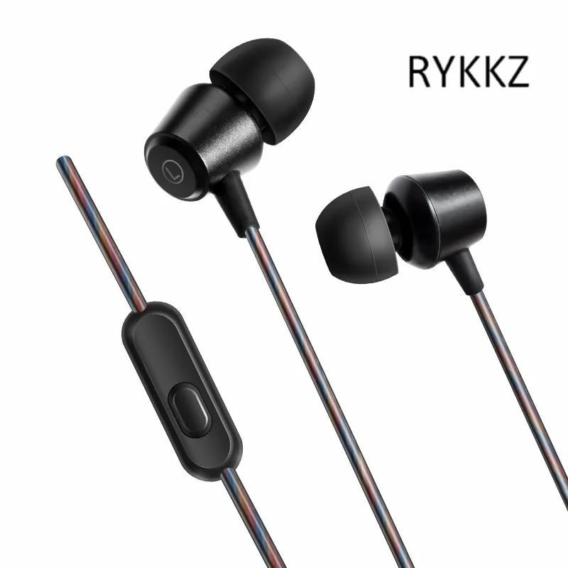 

In-ear metal wire control subwoofer stereo mobile phone karaoke universal earplugs kdk-207