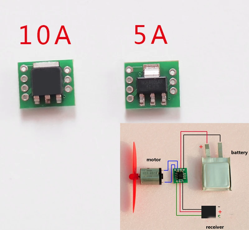 Сверхлегкий мини односторонний 5A/10A/20 матовый ESC 1S LIPO электрический регулятор скорости батарея/приемник/Мотор односторонний f RC самолет