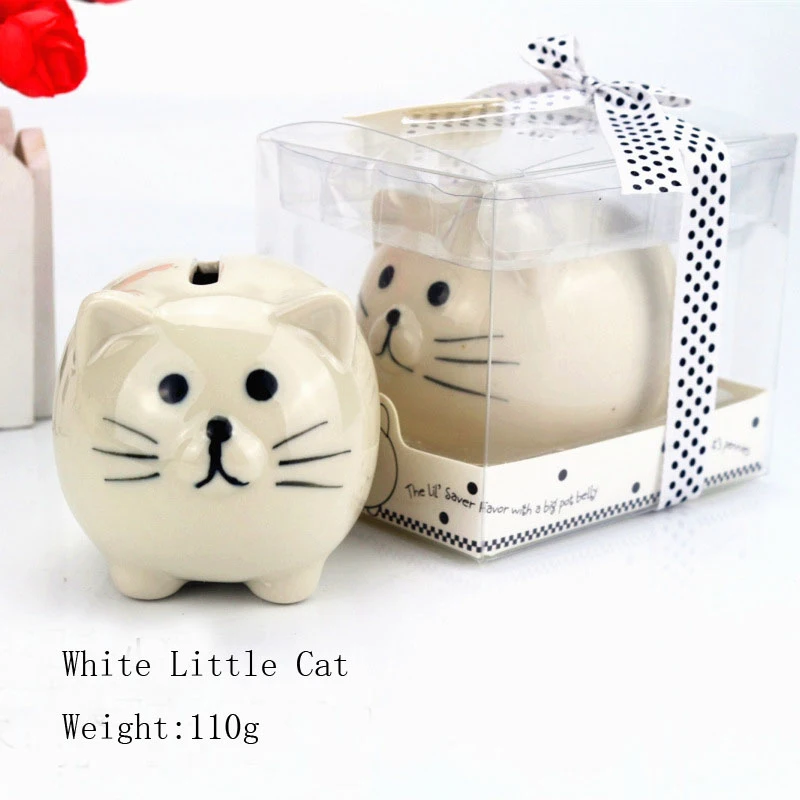 Beige Little Cat WCIC керамическая копилка свинья копилка кошка копилка Милая копилка для денег копилка свинья копилка для детей копилка - Цвет: Beige Little Cat