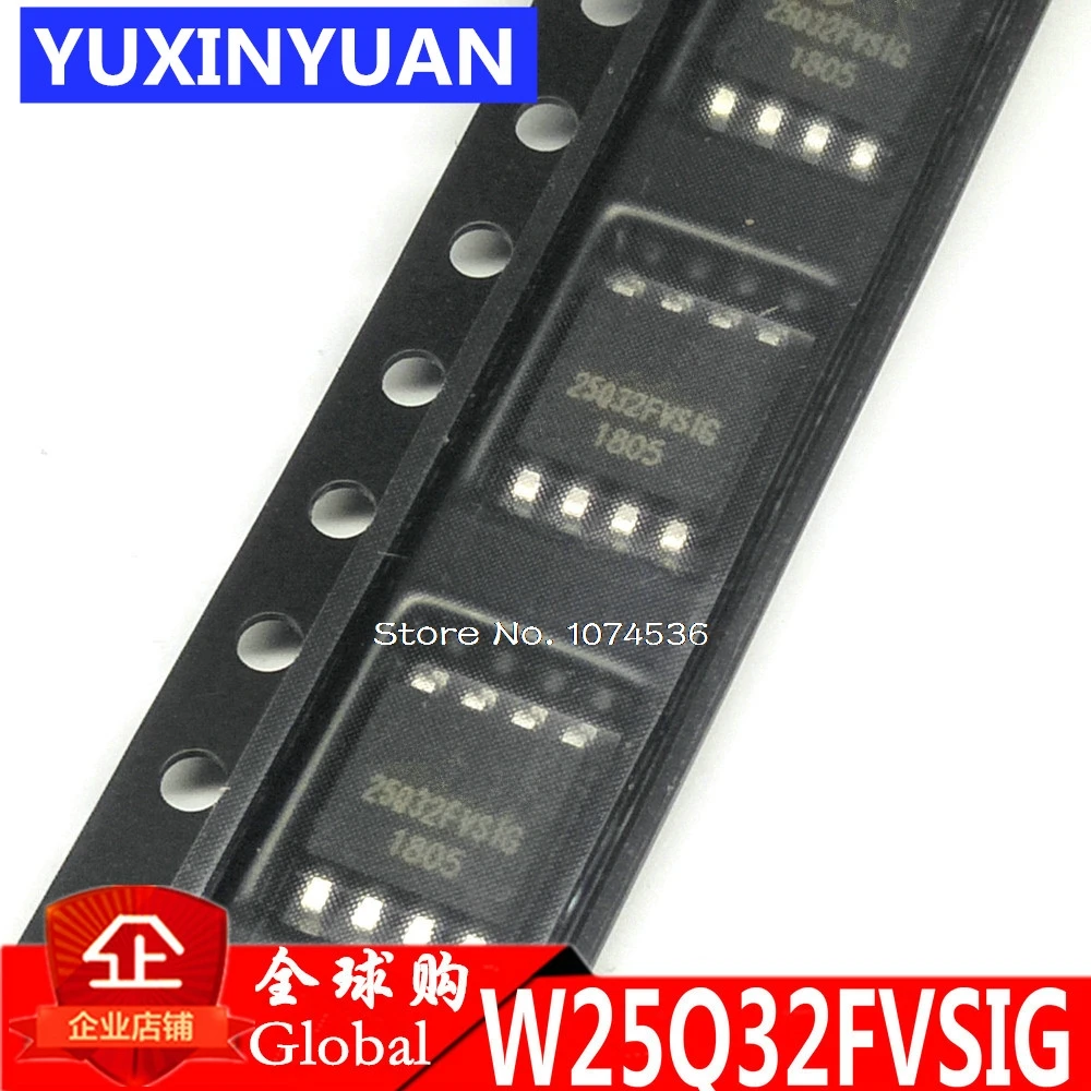 

YUXINYUAN 1pcs W25Q32FVSSIG instead of W25Q32BVSSIG IC SPI FLASH 32MBIT 8SOIC 25Q32 W25Q32 Can be purchased directly