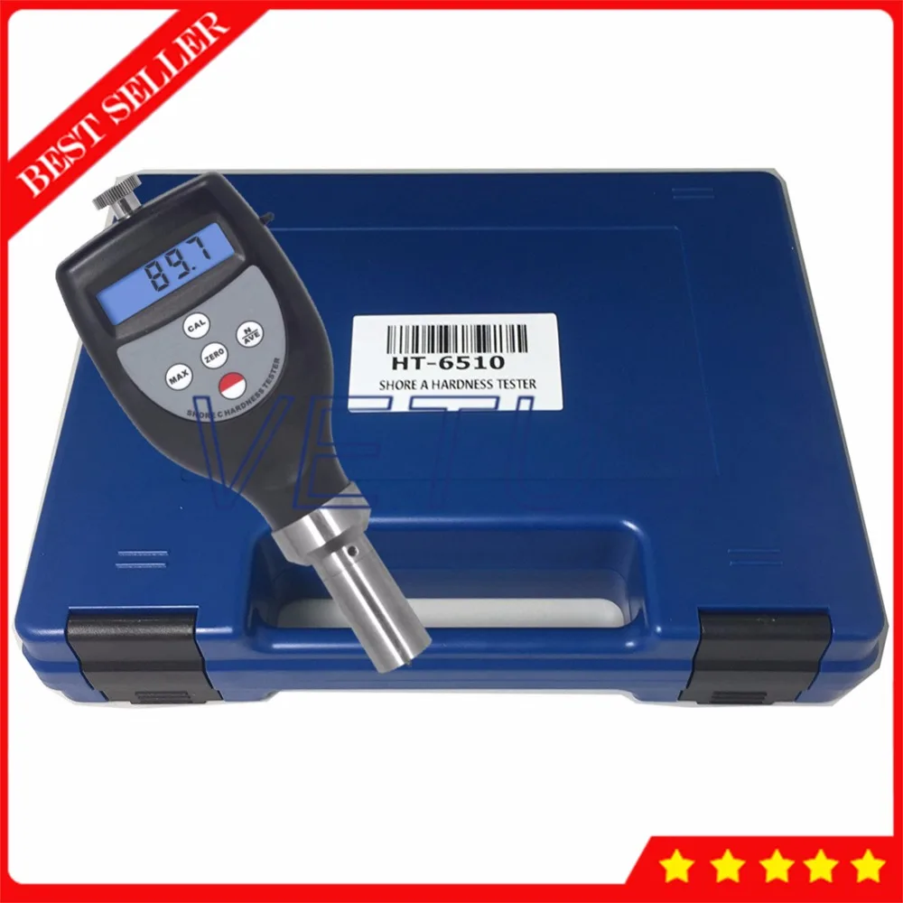 Shore Hardness Tester HT 6510C LCD Display Plastics Middle Hard Rubber Materials Measurement