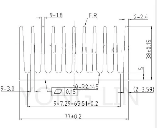 2 шт. heatsink77* 38-100 мм/светодиодный теплоотвод/модуль радиатора/Алюминий характер