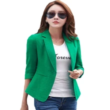 3XL женские блейзеры куртки Новое поступление OL формальный корейский маленький костюм куртка Женская рабочая Дамская куртка Тонкий Плюс Размер офисный блейзер