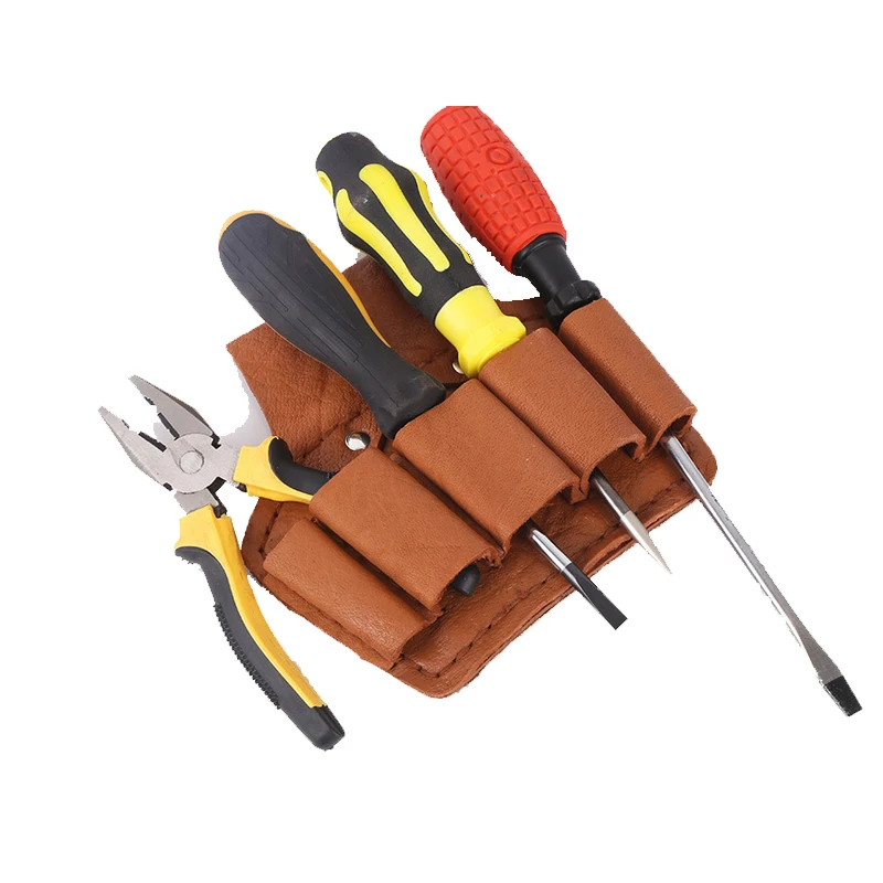 Rindsleder Werkzeugtasche Arbeit Elektriker Reparatur Werkzeugtasche Hochwertig 