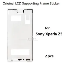 2 шт./лот для Sony Xperia Z5 спереди поддерживающая рамка для ЖК-дисплея клей Водонепроницаемый Стикеры; Сенсорный экран клей для ЖК-экрана для Xperia Z5
