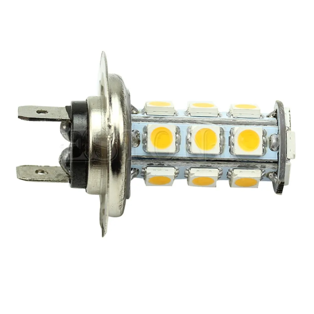 H7 теплый белый 18 SMD 5050 светодиодный автомобиль лампы противотуманного Дневной