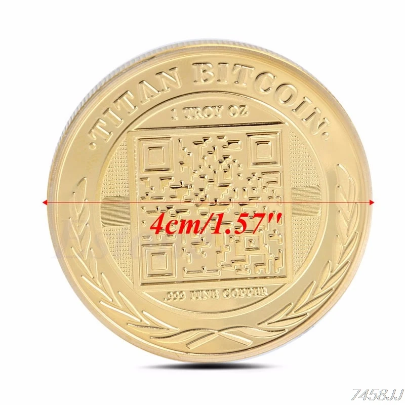 Gold Plated Titan Commemorative Coin BTC Bitcoin Collectible Collection Physical G03 Drop ship Gold Plated Titan Commemorative Coin BTC Bitcoin Collectible Collection Physical G03 Drop ship