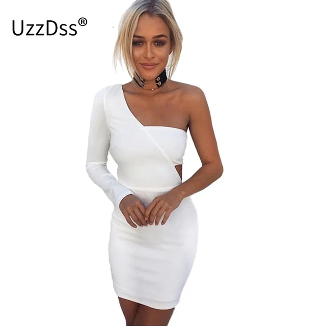 Elegant One Sleeve Dress