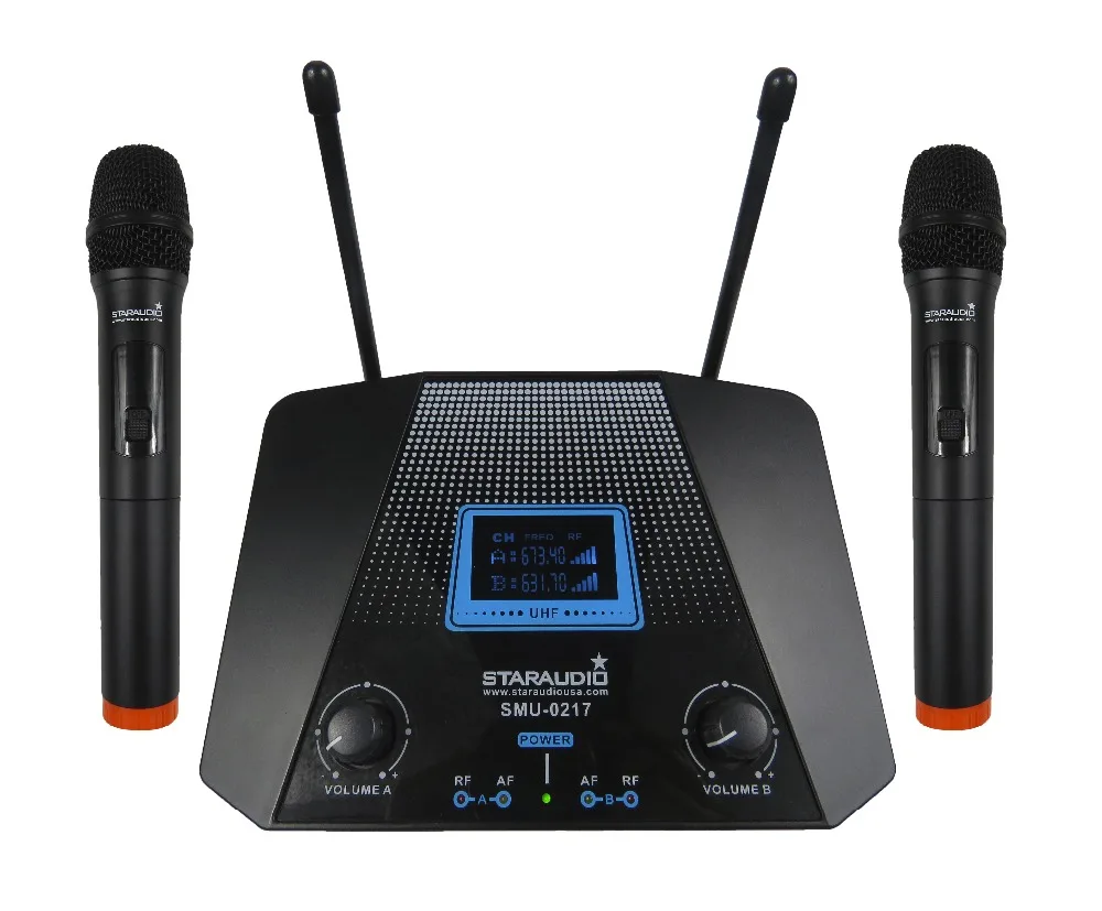 2CH UHF SMU-0217A handheld&headset Mic  