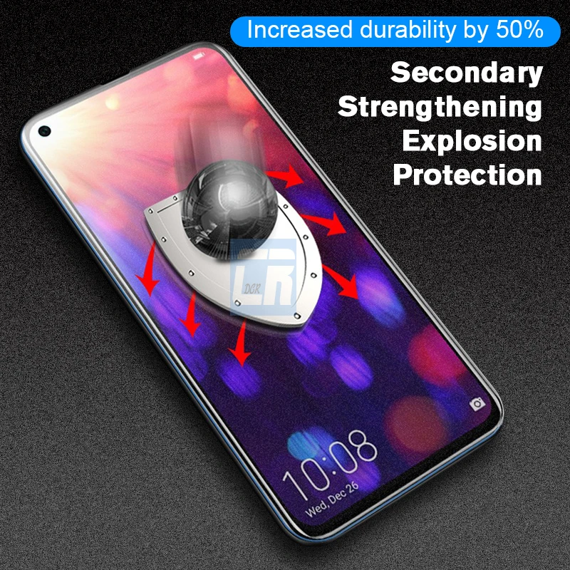 Закаленное стекло 9D без отпечатков пальцев для Huawei P30 P20 P40 Lite матовая Защита