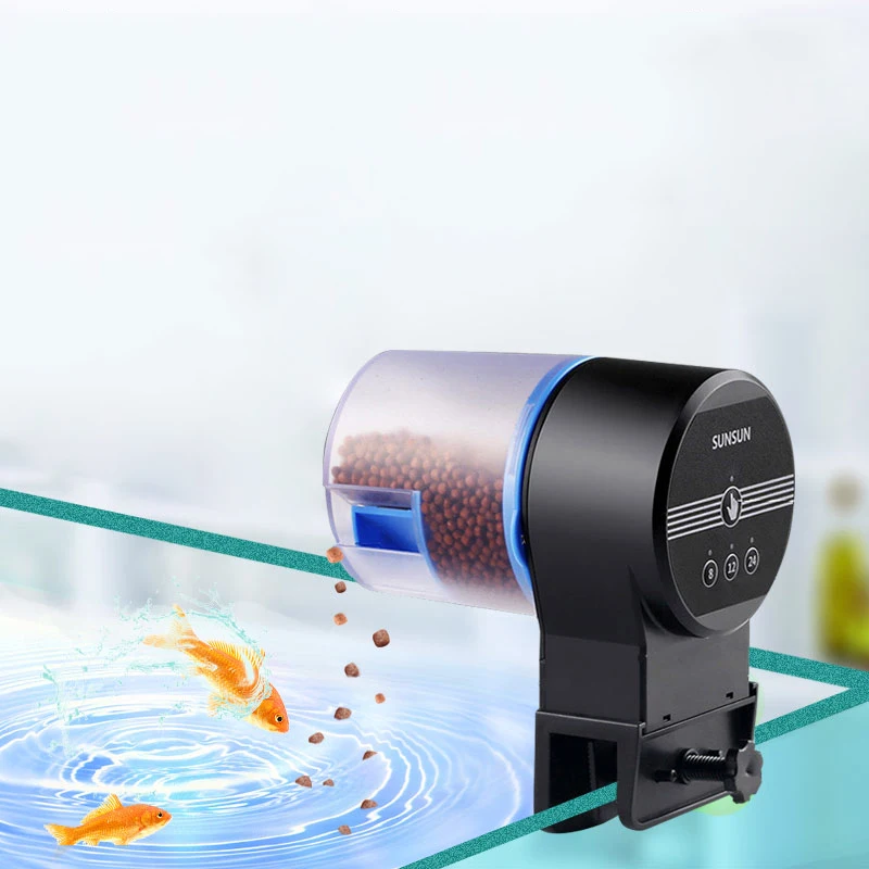 Free Shipping SUNSUN Aquarium Tank Automatic Fish Feeder Digital LCD