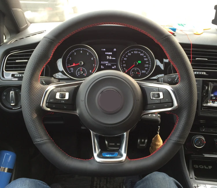 Steering Wheel Cover for Volkswagen Golf R Golf 7 GTI MK7