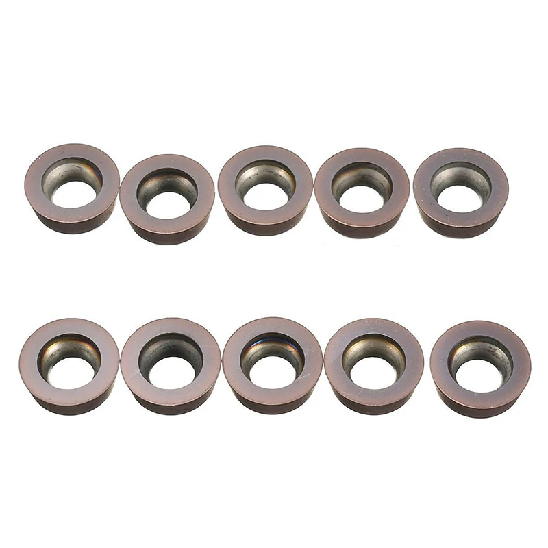 

10pcs 9.8mm RPMT1003MO VP15TF Carbide Inserts Lathe Turning Cutting Tool Insert with Box