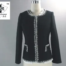 Hss0322 Для женщин маленький Real Slim Вязанное пальто