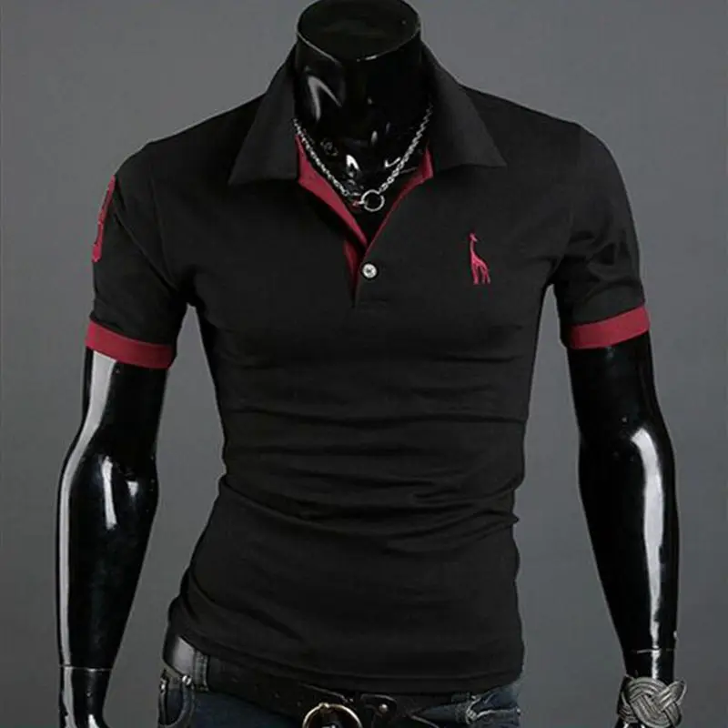 Новая мода, Лучшая цена, Мужская рубашка поло, мужская хлопковая рубашка с коротким рукавом, Спортивная рубашка, Майки Golftennis, плюс размер, рубашки-поло Homme